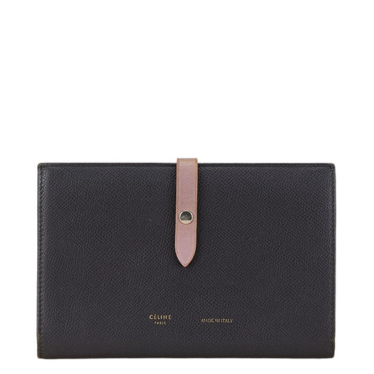 Celine Leather Strap Large Wallet