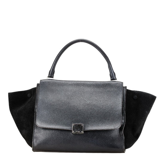 Celine Trapeze Leather Suede Handbag