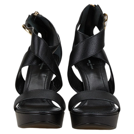 Louis Vuitton Leather Sandals Black