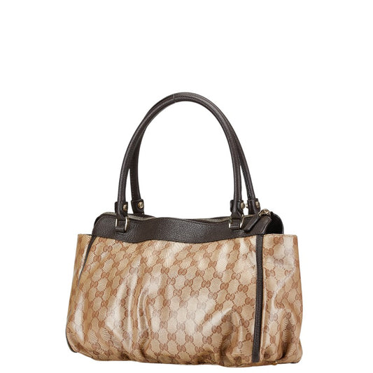 Gucci GG Crystal Abbey Tote Bag PVC Leather