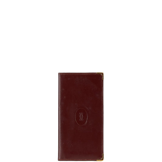 Cartier Must Line Leather Long Wallet