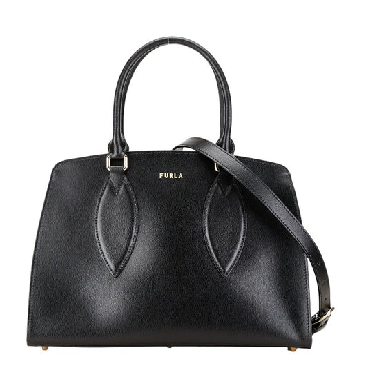 Furla Dris Nero Leather 2WAY Handbag