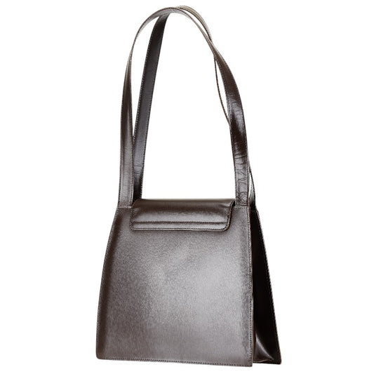 Celine Leather Double Flap Tote Bag