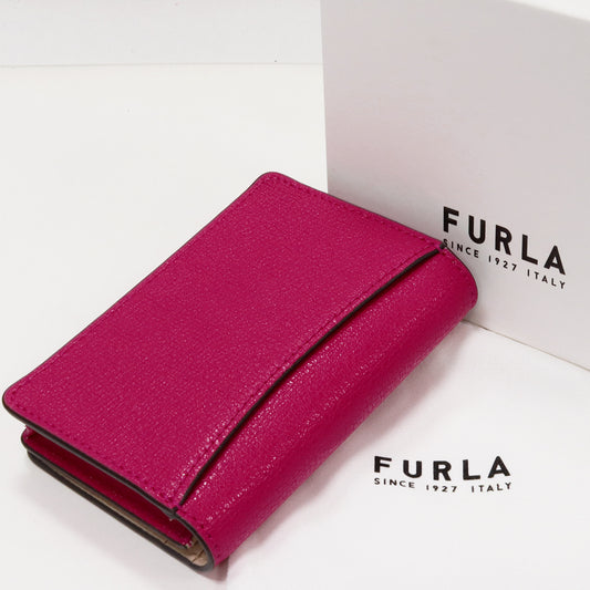 Furla Card Case Magnolia Peony Fuchsia