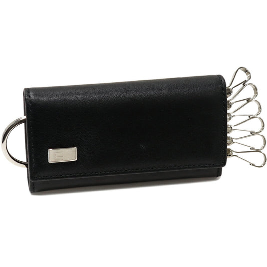 Dunhill Sidecar Calf 6 Key Case Black