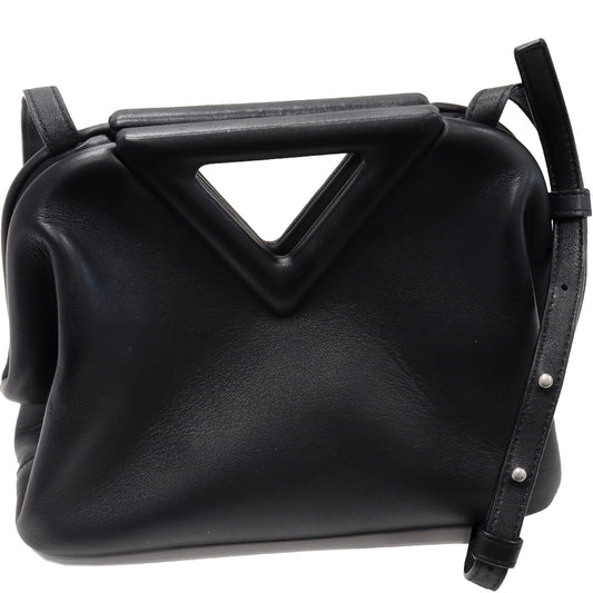 Bottega Veneta Triangle Shoulder Handbag Black