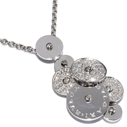 Bvlgari K18WG Diamond Pendant Necklace