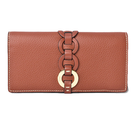 Chloe Darryl Brown Leather Long Wallet