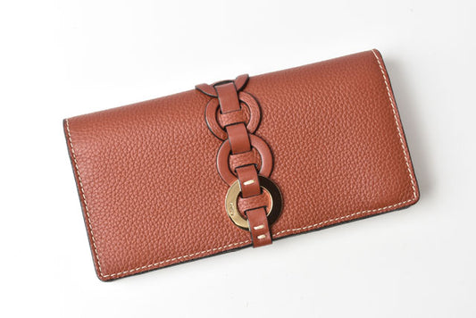 Chloe Darryl Brown Leather Long Wallet