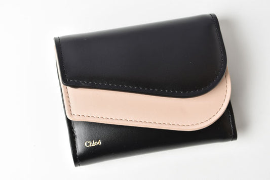 Chloe Mini Wallet KIKI Small Purse Black/Beige