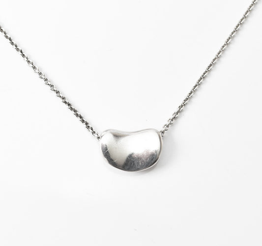 Tiffany & Co Silver Necklace Elsa Peretti Heart Motif