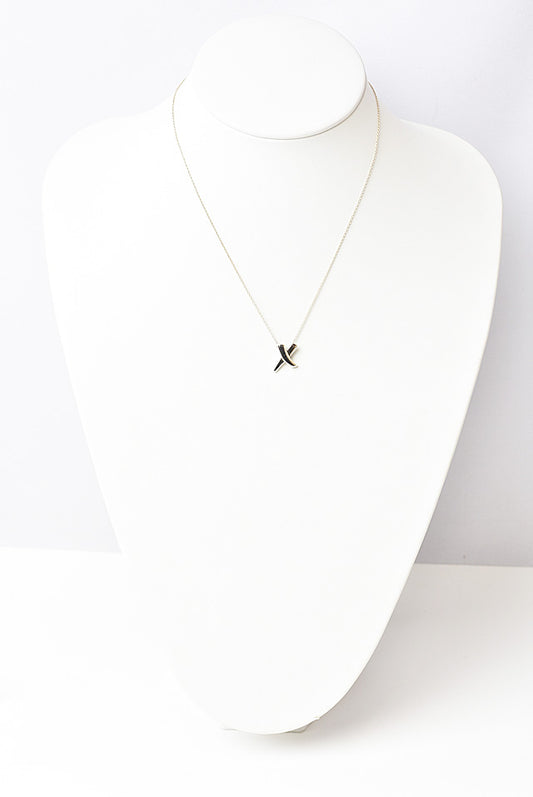 Tiffany & Co Silver Necklace Pendant Paloma Picasso Cross