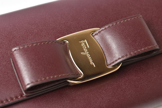 Salvatore Ferragamo Leather Wallet Vara Ribbon