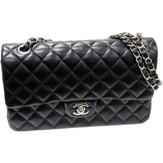 Chanel Lambskin Chain Shoulder Bag Matelasse 25