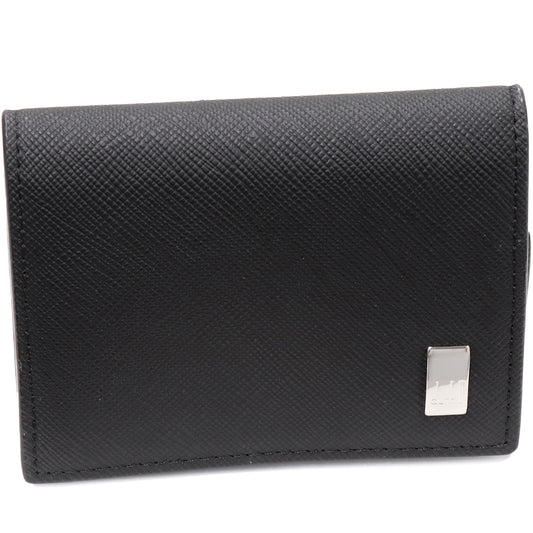 Dunhill Coin Case Black Leather