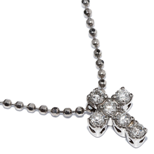 Ponte Vecchio K18WG Diamond Pendant Necklace