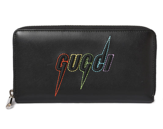 Gucci Unisex Leather Wallet Black