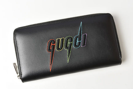 Gucci Unisex Leather Wallet Black