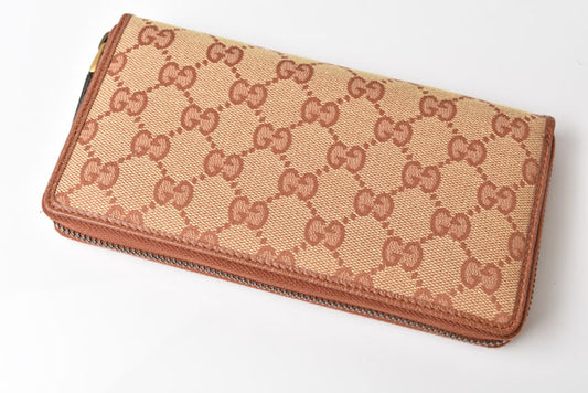 Gucci Canvas/Leather Long Wallet 547791