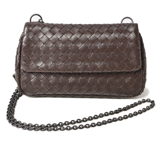 Bottega Veneta Shoulder/Clutch Bag Dark Brown