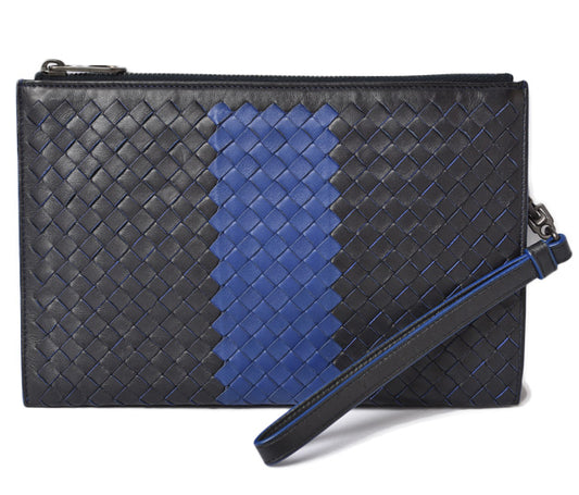 Bottega Veneta Leather Clutch Bag Document Case