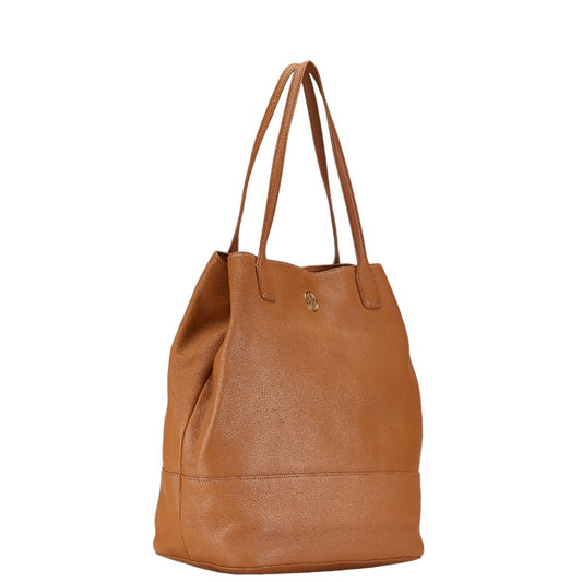 Tory Burch Leather Tote Bag Brown