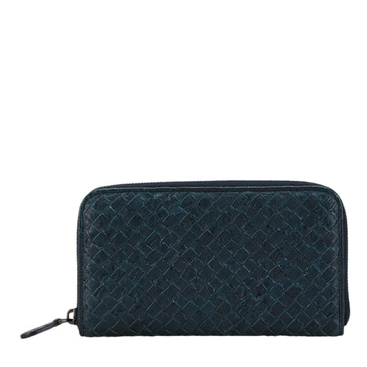 Bottega Veneta Intrecciato Ostrich Leather Wallet