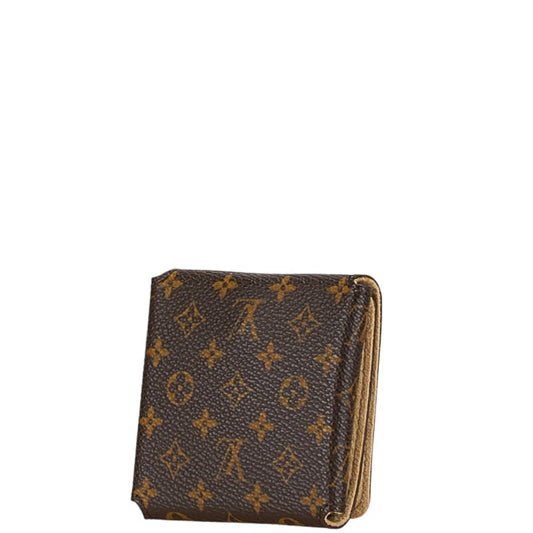 Louis Vuitton Monogram Jewelry Case Brown PVC Leather