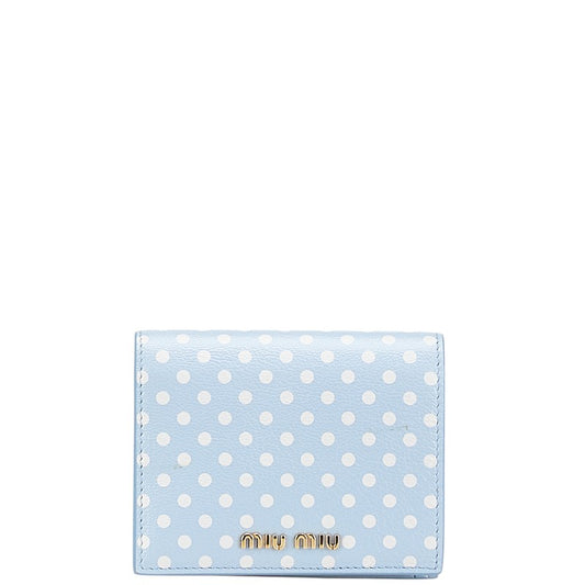 Miu Miu Madras Dot Leather Wallet 5MV204