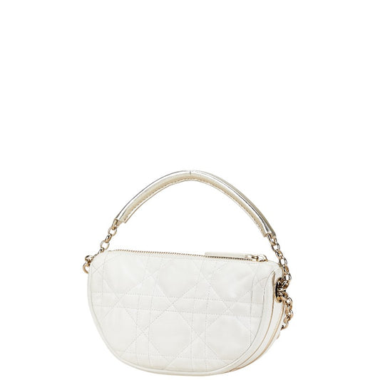 Dior Vibe Hobo Small Shoulder Bag White Lambskin