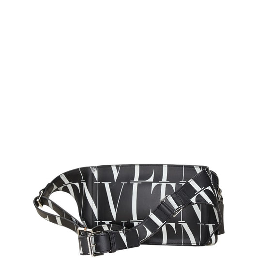 Valentino Leather Logo Body Waist Shoulder Bag