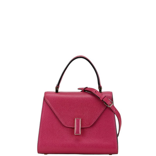 Valextra Mini Iside Leather Handbag Pink