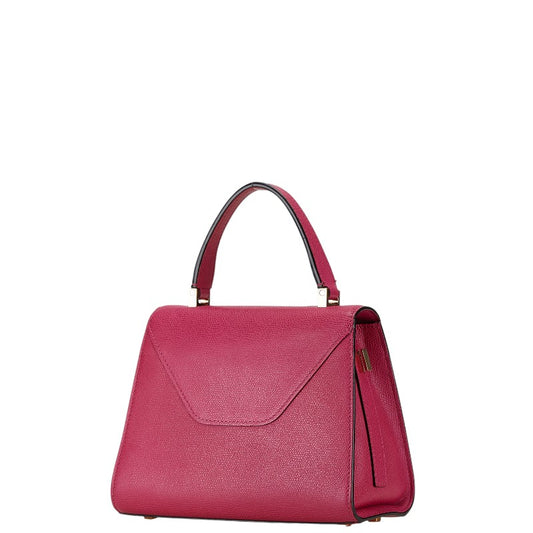 Valextra Mini Iside Leather Handbag Pink