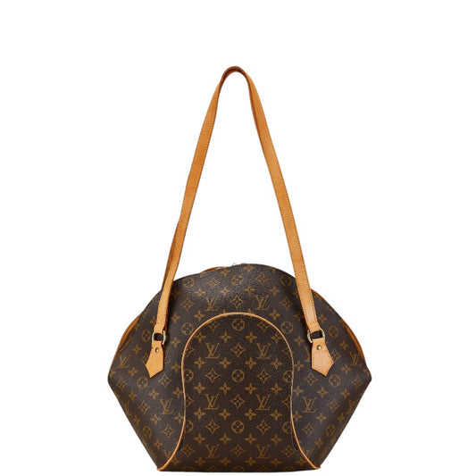 Louis Vuitton Ellipse Shoulder Bag Brown PVC Leather