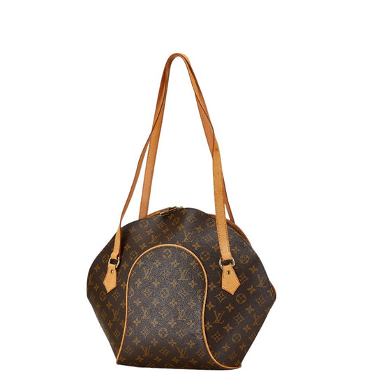 Louis Vuitton Ellipse Shoulder Bag Brown PVC Leather