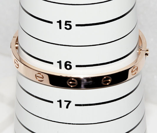 Cartier Love Bracelet Bangle K18PG #17