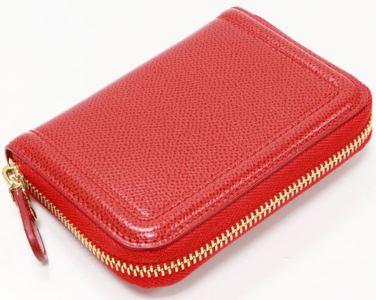 Salvatore Ferragamo Coin Case Vara Red