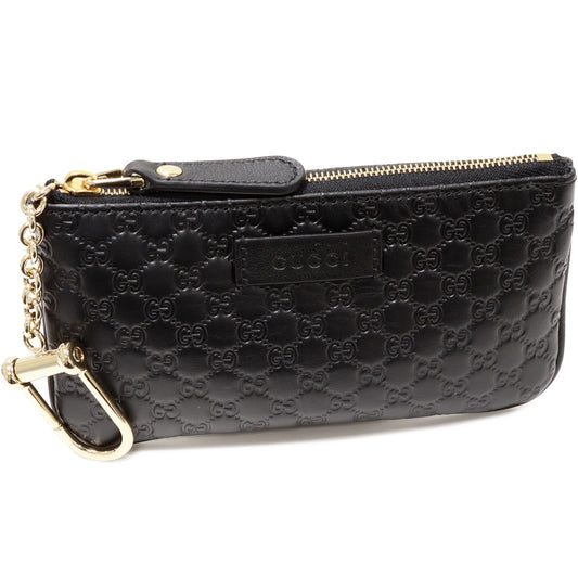 Gucci Coin & Key Case Microguccissima Black