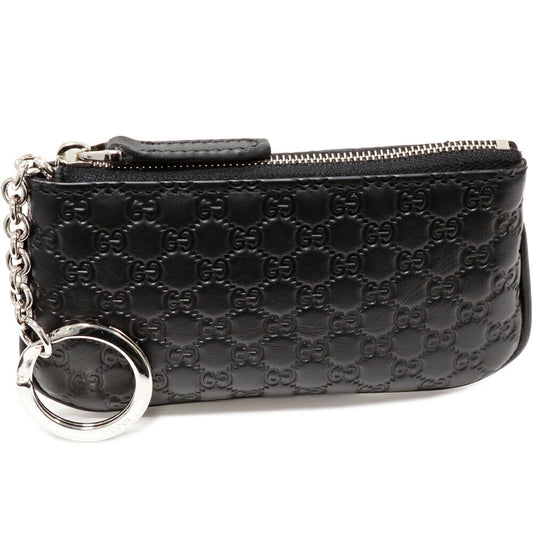 Gucci Coin & Key Case Microguccissima Black