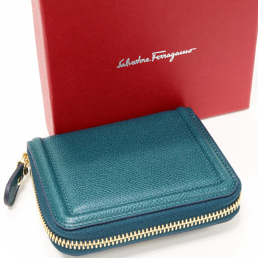 Salvatore Ferragamo Vala Bifold Wallet Cobalt Blue