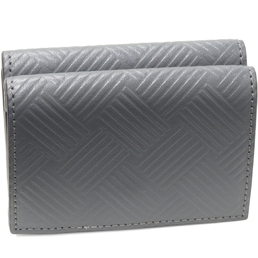 Bottega Veneta Compact Trifold Wallet Gray