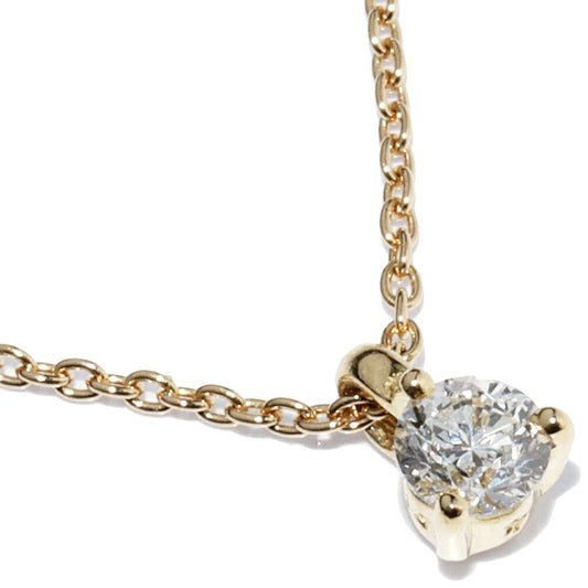 Ponte Vecchio K18YG Diamond Pendant Necklace