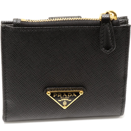 Prada Bifold Wallet Saffiano Leather Black