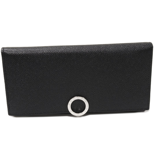 Bvlgari Grain Calf Long Wallet Black