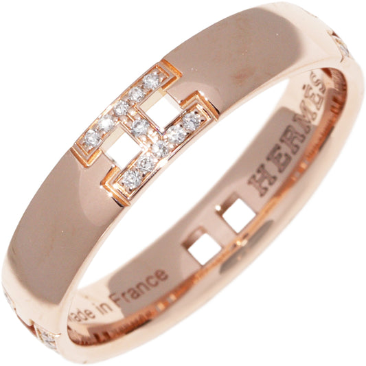 Hermes K18PG Diamond Ever Hercules Ring