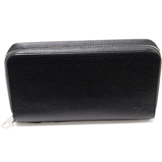 Louis Vuitton Zippy XL Black Leather Wallet