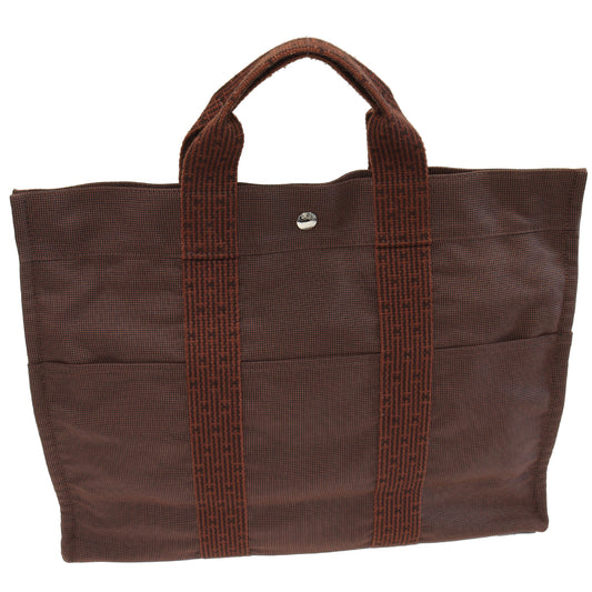 Hermes Canvas Tote Bag Brown