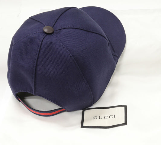 Gucci Canvas Interlocking GG Logo Baseball Cap