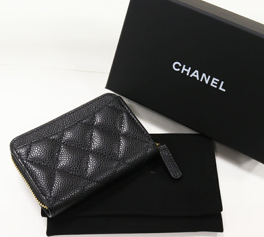 Chanel Caviar Coin Case Classic Zip AP0216