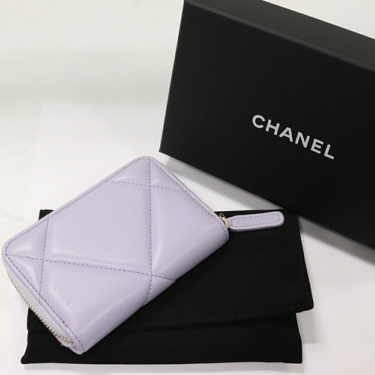 Chanel Lambskin Coin Purse Lavender